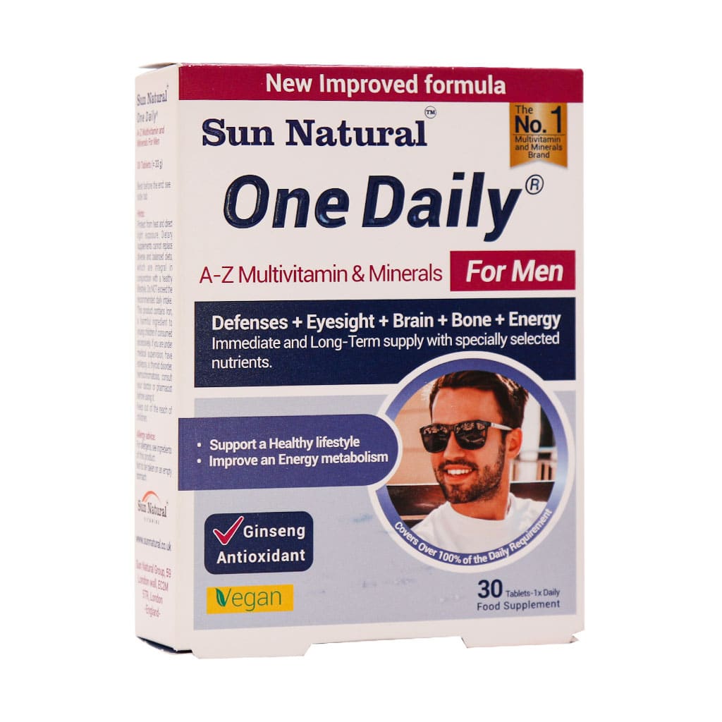 قرص مولتی ویتامین و مینرال وان دیلی آقایان سان نچرال 30 عدد