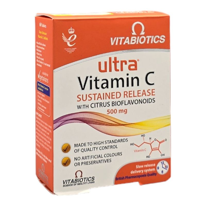 قرص اولترا ویتامین ث 500 میلی گرم ویتابیوتیکس 60 عدد