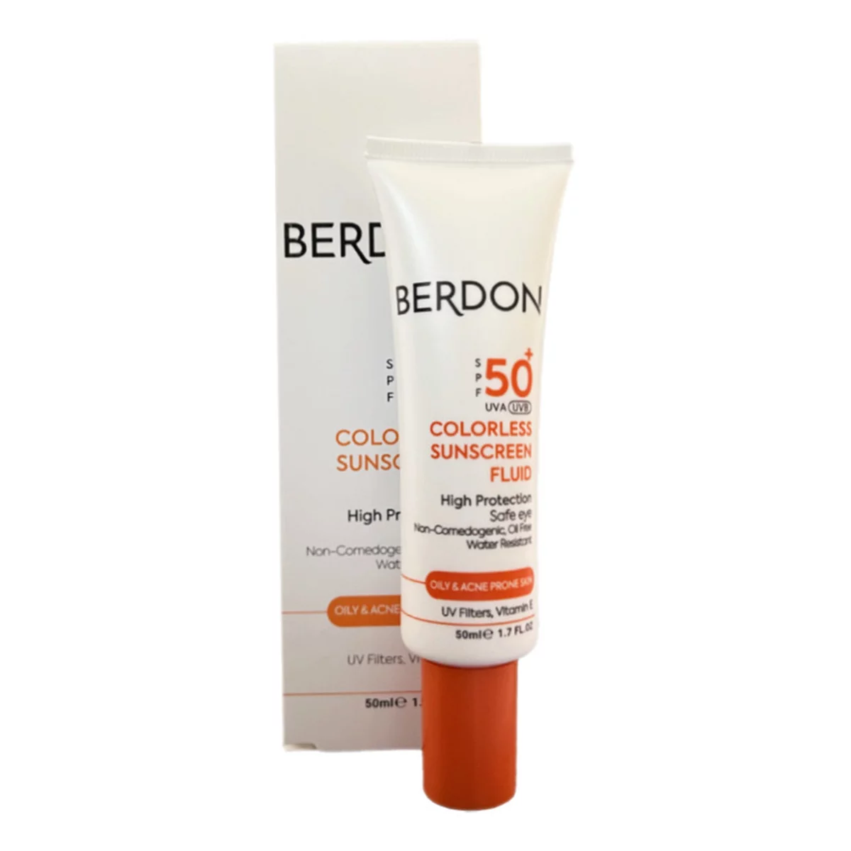 کرم ضد آفتاب بی رنگ پوست چرب و آکنه ای بردن 50 میلی لیتر