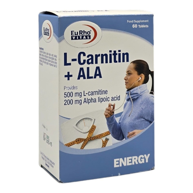 قرص ال کارنیتین و آ ال آ یوروویتال بسته 60 عددی