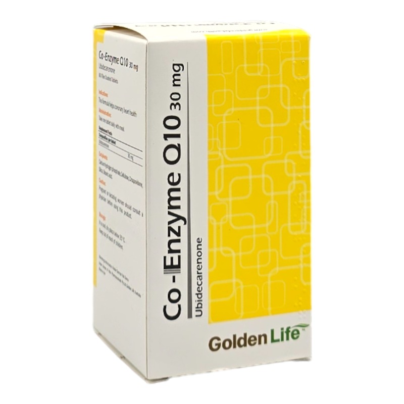 قرص کوآنزیم کیوتن 30 میلی گرم گلدن لایف 60 عدد