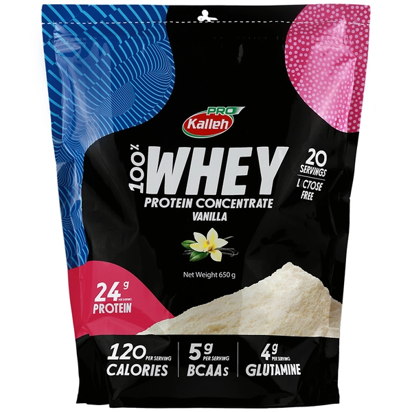 پودر پروتئین وی 100 درصد کاله پرو 650 گرم وانیل