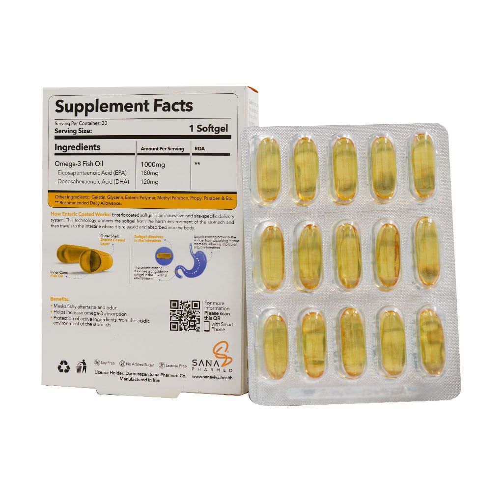 سافت ژل اسمارت امگا ساناویوا 30 عدد