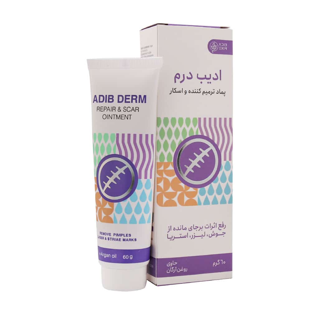 پماد ترمیم کننده و اسکار ادیب درم 60 میلی لیتر