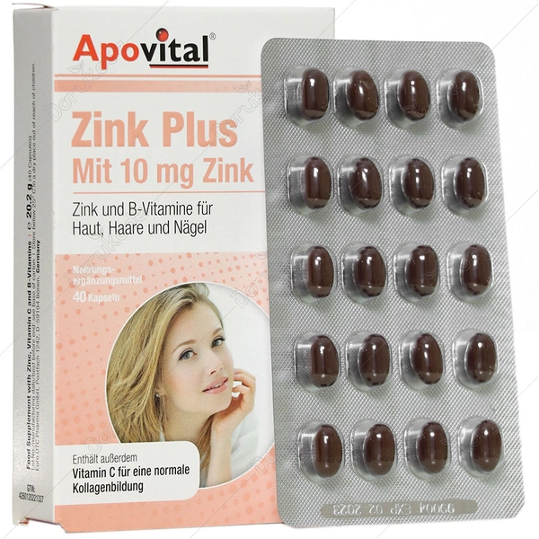 کپسول زینک پلاس آپوویتال 30 عدد