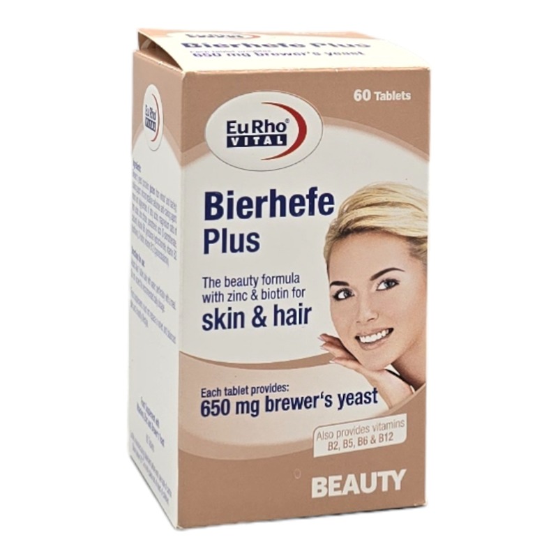 قرص بیرهف پلاس مخمر آبجو یوروویتال 60 عدد