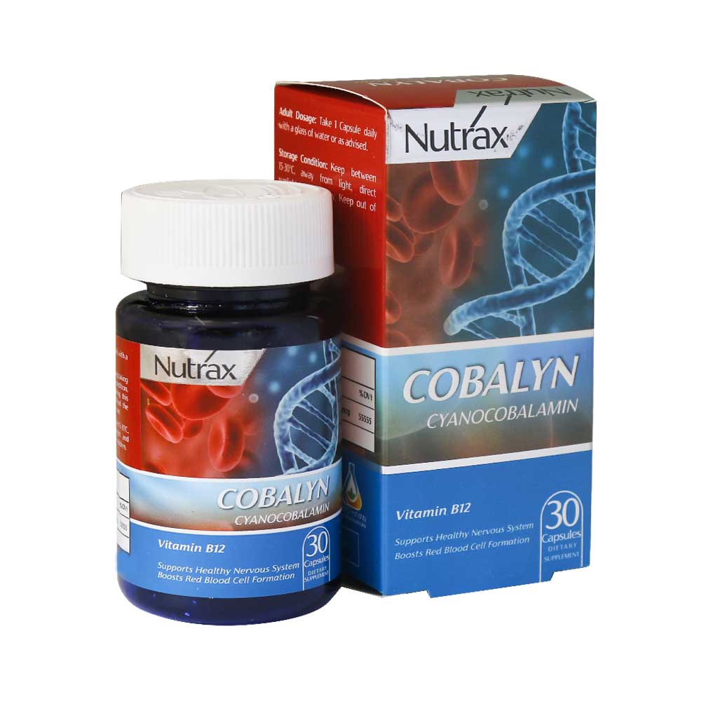 کپسول کوبالین سیانوکوبالامین نوتراکس 30 عدد