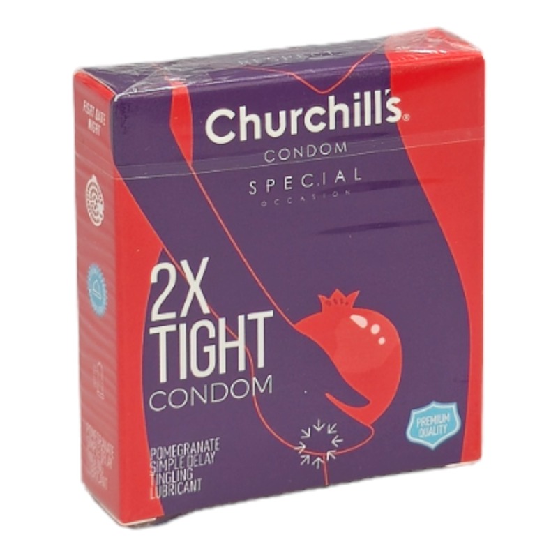 کاندوم خاردار تنگ و تحریک کننده تاخیری مضاعف چرچیلز