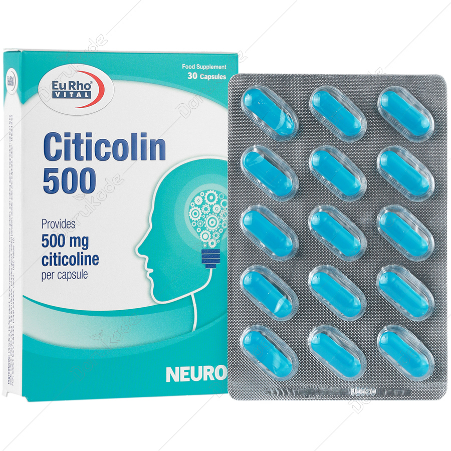 کپسول سیتی کولین 500 میلی گرم یوروویتال 30 عدد