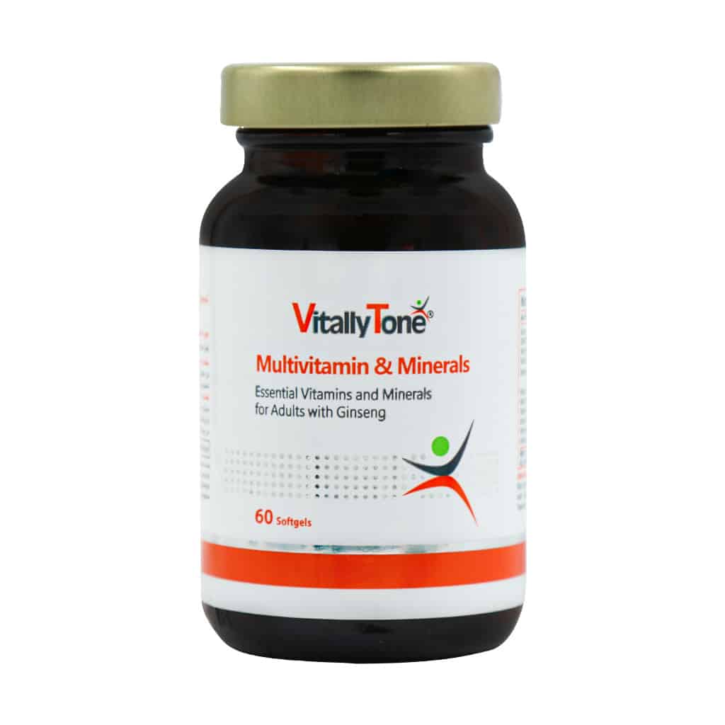 کپسول ژلاتینی مولتی ویتامین و مینرال ویتالی تون 60 عدد