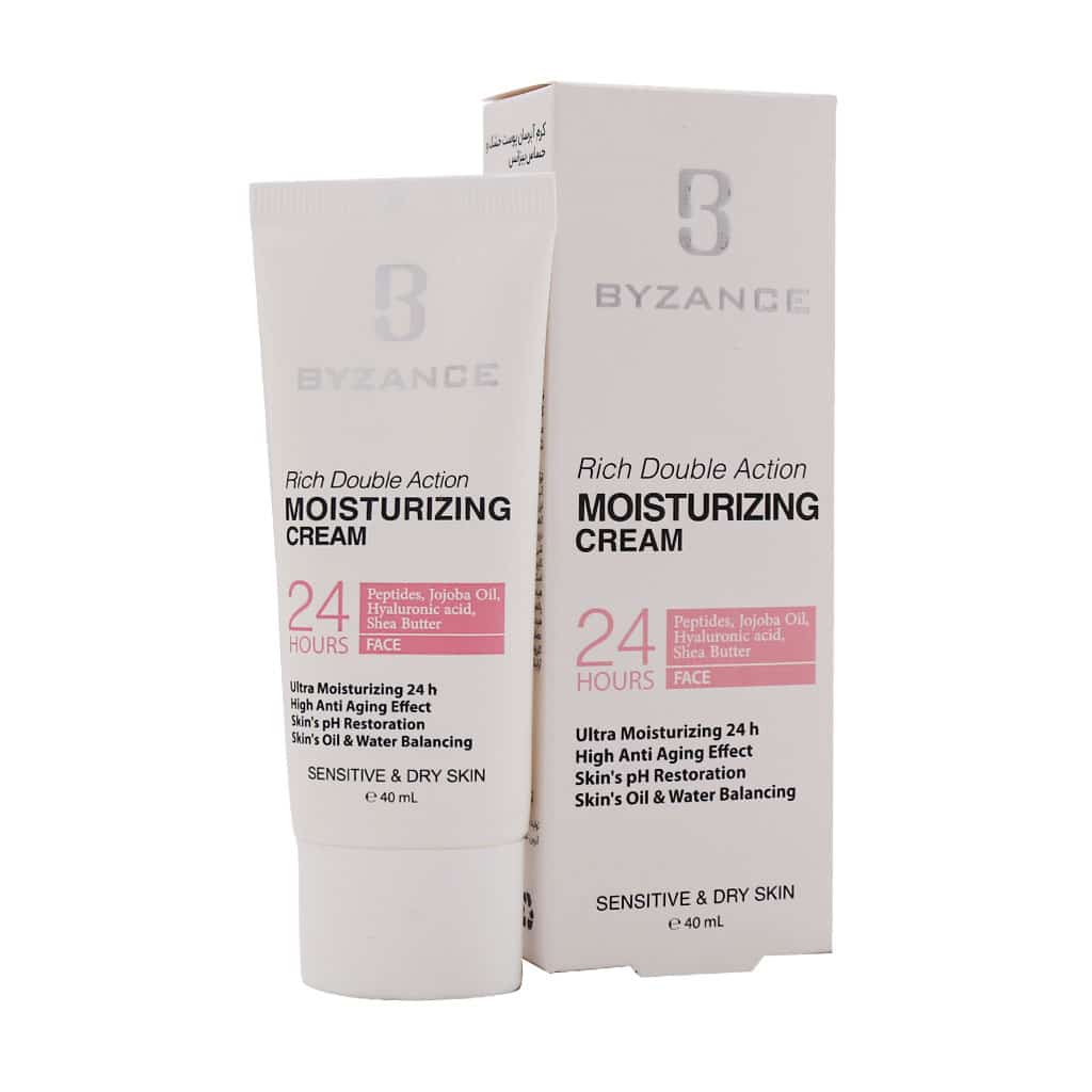 کرم آبرسان پوست خشک و حساس بیزانس 40 میلی لیتر