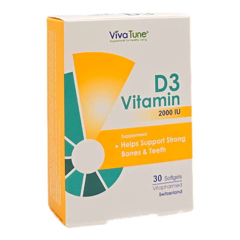 کپسول ویتامین د3 ویواتیون 2000 واحد 30 عدد