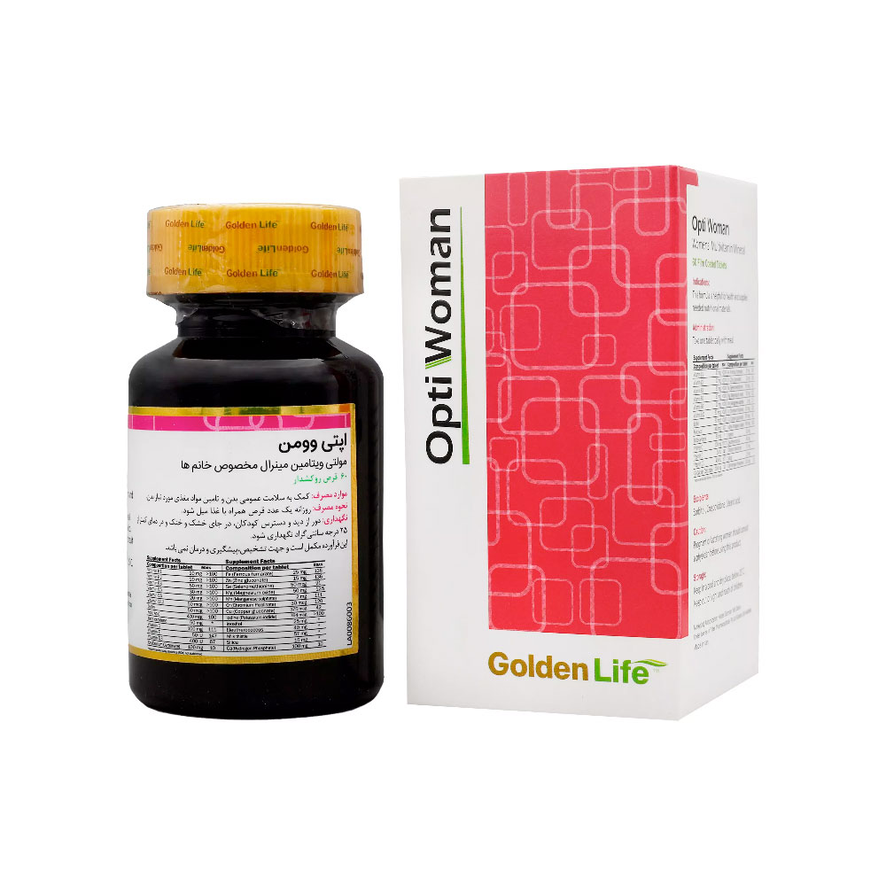 قرص اپتی وومن گلدن لایف 60 عدد