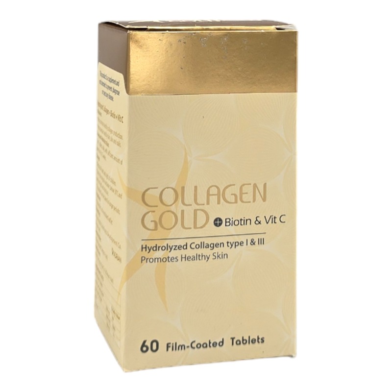 قرص کلاژن گلد بیوتین و ویتامین سی آدریان 60 عدد