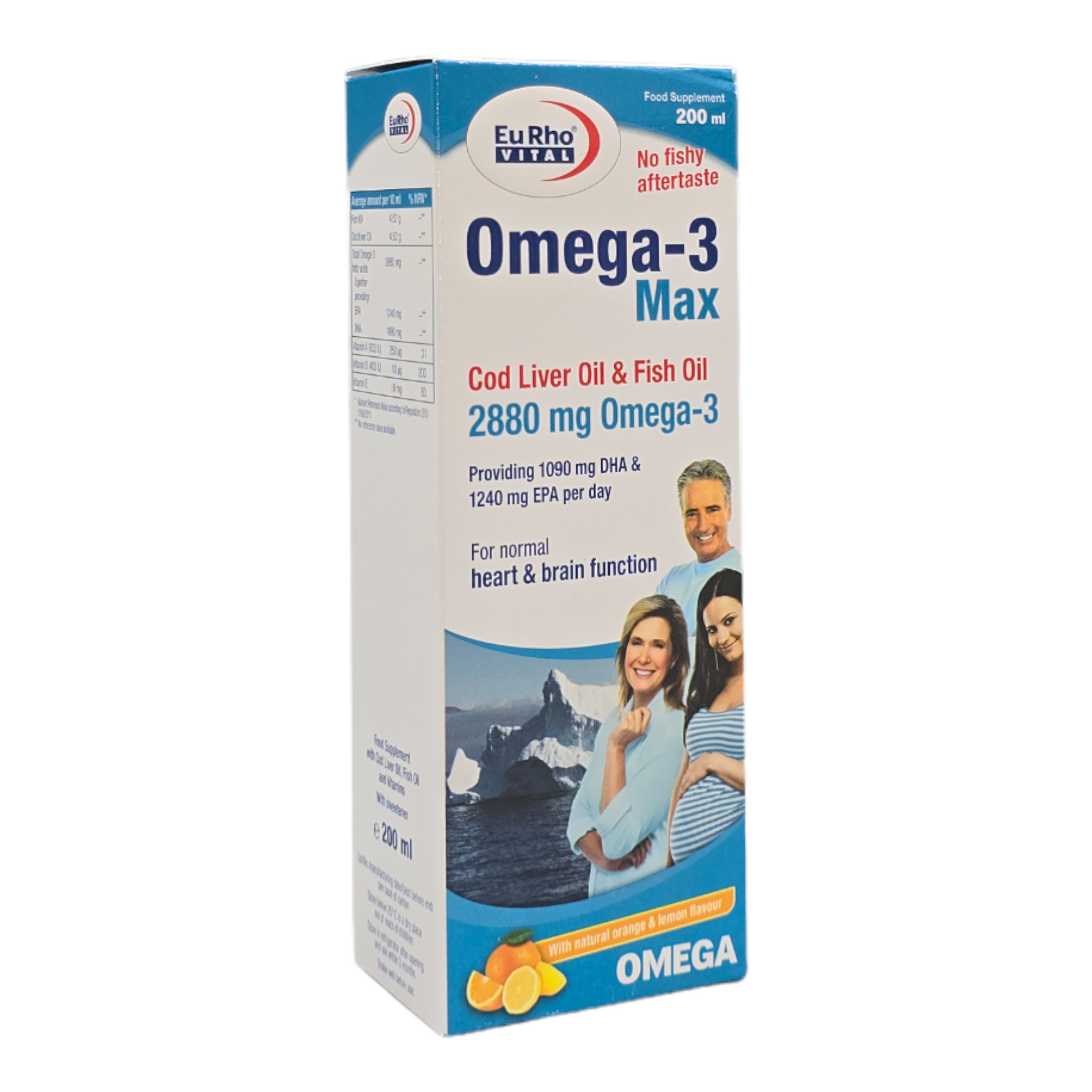 شربت امگا 3 مکس یوروویتال 200 میلی لیتر