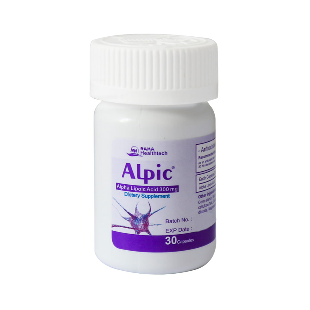 کپسول آلپیک آلفالیپوییک اسید 300 میلی گرم رها