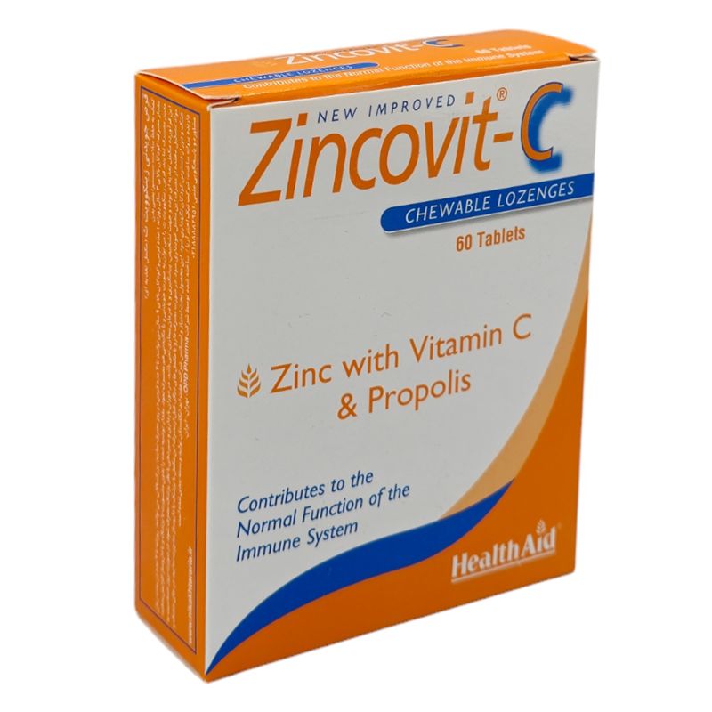 قرص جویدنی زینکوویت سی هلث اید 60 عدد