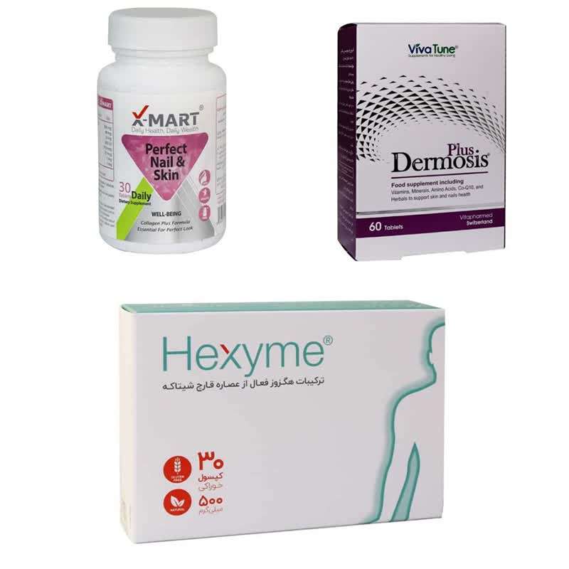 پک کپسول هگزایم، قرص درموسیس پلاس ویواتیون، قرص پرفکت نیل اند اسکین ایکس مارت