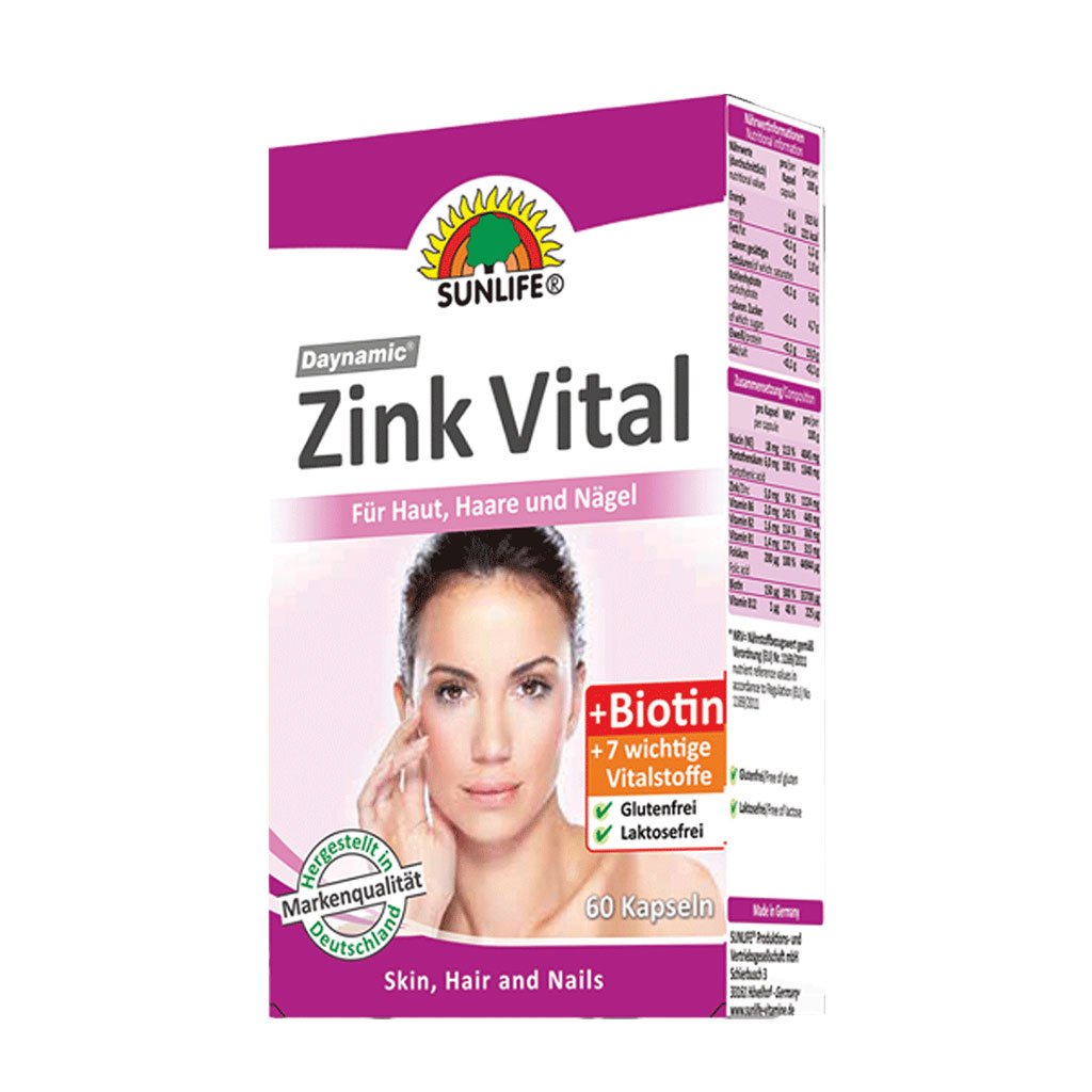 کپسول زینک ویتال سان لایف 60 عدد