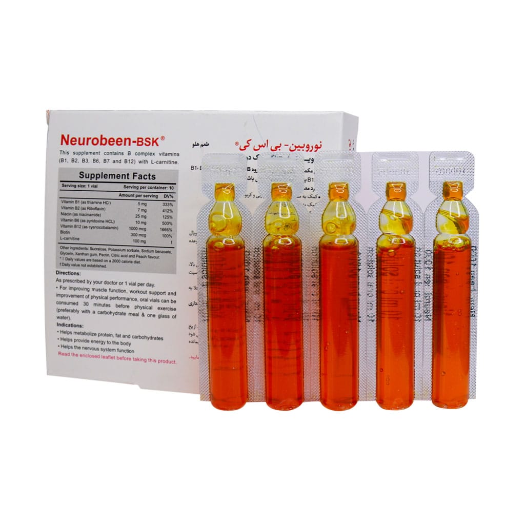 ویال خوراکی نوروبین بی اس کی 1000 میکروگرم 10 عدد