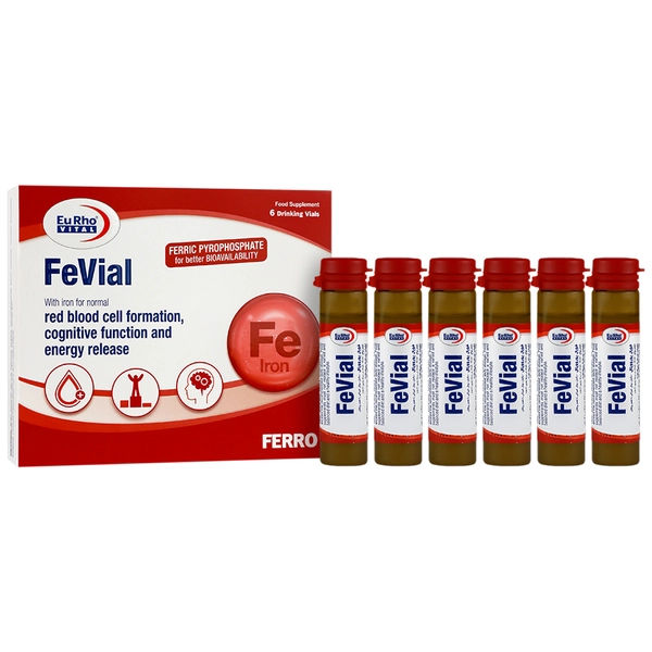 محلول خوراکی آهن فویال یوروویتال بسته 6 عددی